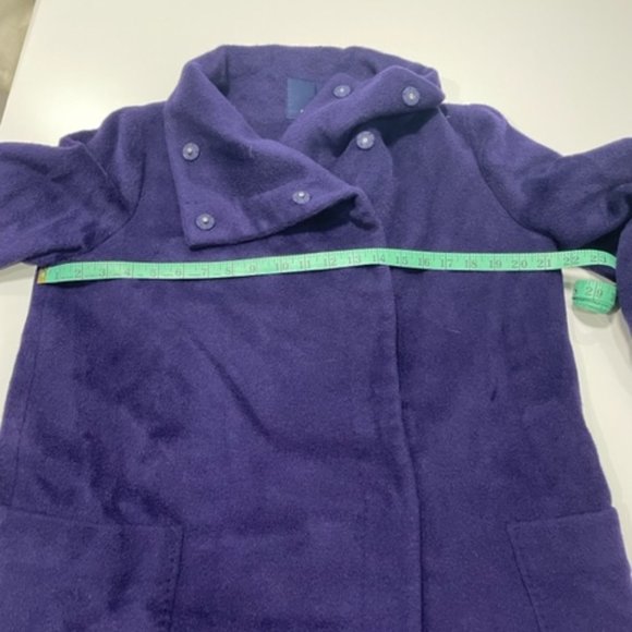 MORI | Vintage Korean Teddy Coat Deep Purple with Large Front Pockets ~ Size 10 - Picture 9 of 16